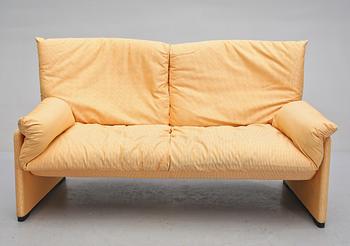 SOFFA,  "Palmaria", Vico Magistretti, Cassina, etikettmärkt, 1900-talets andra hälft.