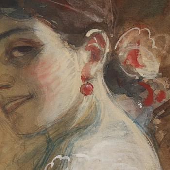 Anders Zorn, Porträtt av en ung sydländsk kvinna.