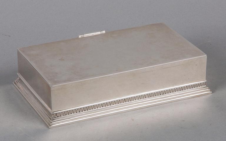 CIGARRSKRIN, silver, Atelier Borgila Stockholm 1934.