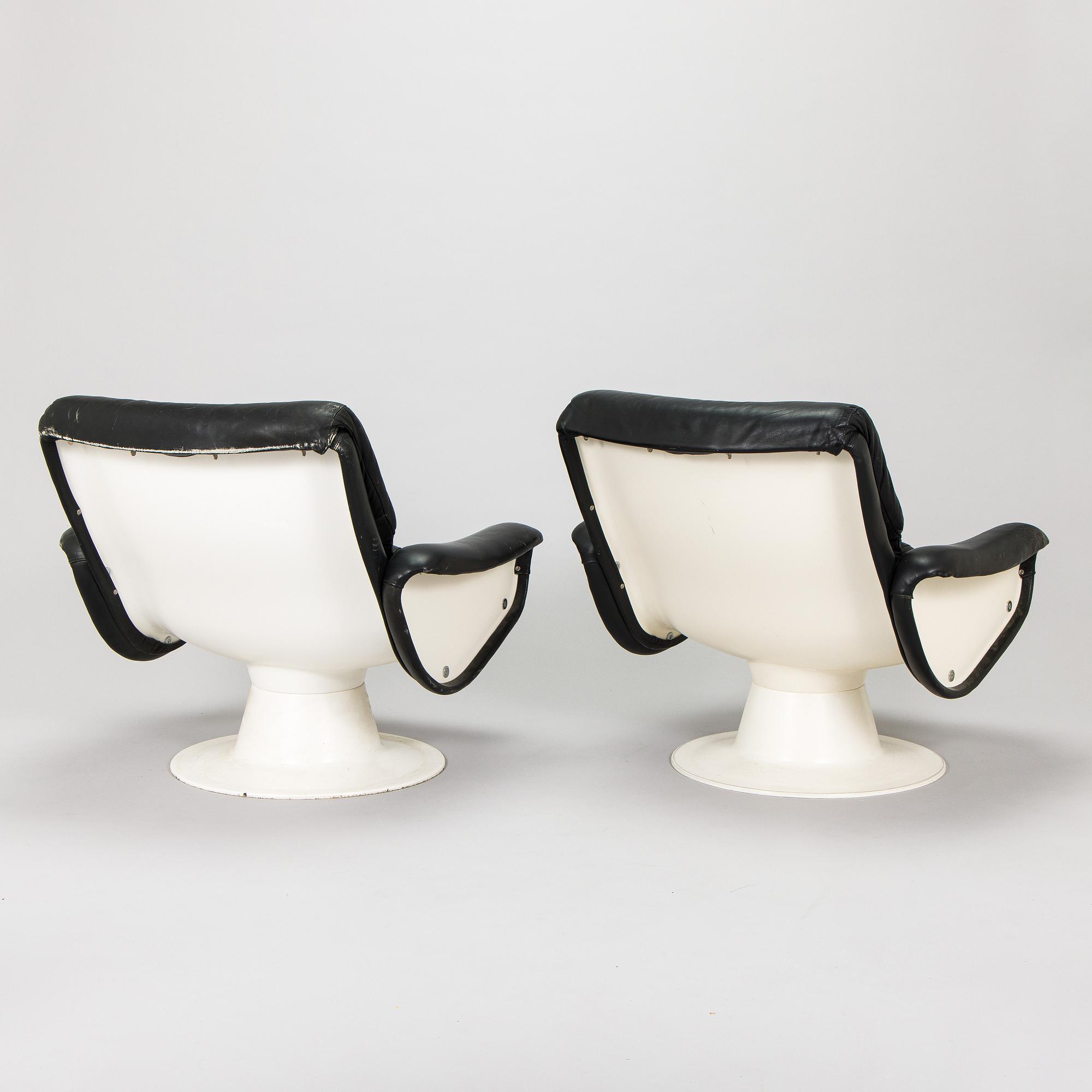 Yrjö Kukkapuro, Nojatuolit, pari, ”Saturnus”, Haimi 1980.
