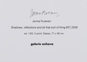 JORMA PURANEN, "SHADOWS, REFLECTIONS AND ALL THAT SORT OF THING #37".