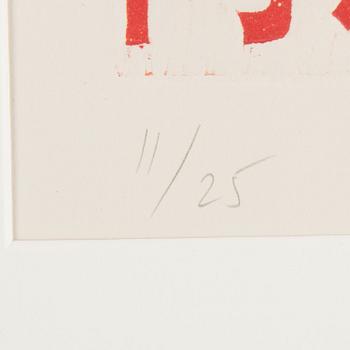 NAVIN RAWANCHAIKUL, "Navinism", woodblock print on paper. ed. 11/25, 2007.