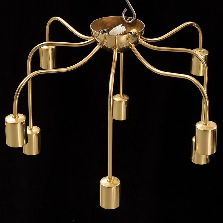 Josef Frank, a model 2358 brass ceiling light, Svenskt Tenn.