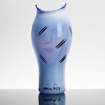 ULRICA HYDMAN-VALLIEN, a sigend Kosta Boda glass vase.