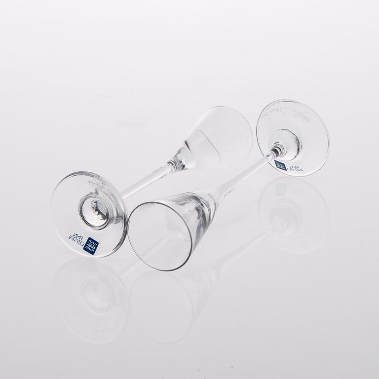 LASISTO, 24 kpl + 9 kpl, mm. "Aurora", Heikki Orvola, Iittala, 1900-luvun loppu.