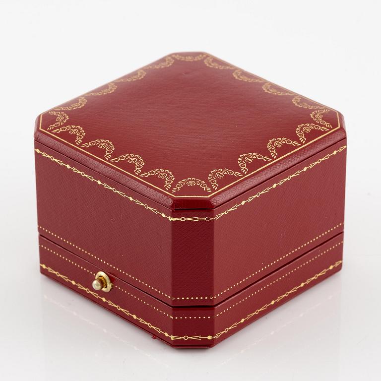 A Cartier ring, "Nouvelle Vague", 18K gold with round brilliant-cut diamonds.