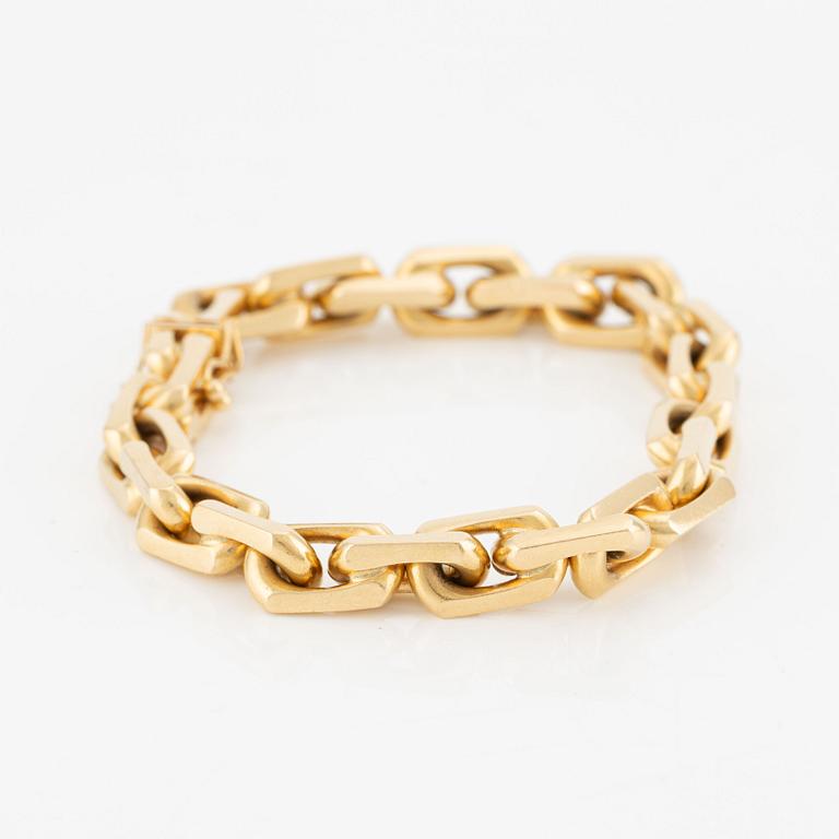 Bracelet, 18K gold, anchor link,