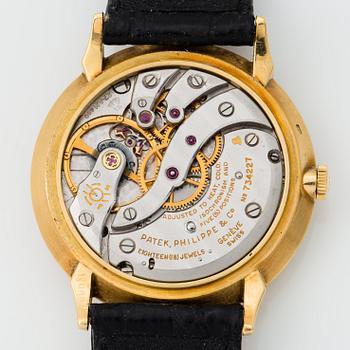 PATEK PHILIPPE, Calatrava, wristwatch, 34 mm.