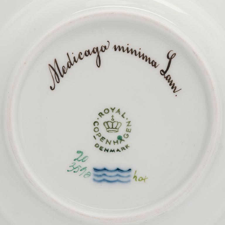 A ten-piece set of 'Flora Danica' porcelain tableware, Royal Copenhagen, Denmark, 1960s-70s.