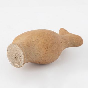 Stig Lindberg, figurin chamotte, Huvudfoting, signerad och daterad 76.