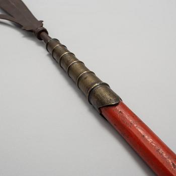 A 19th century Chinese spear with a hook.