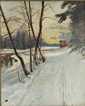 August Hagborg, "Vinterlandskap".