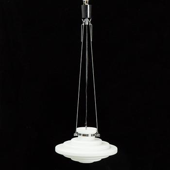 A glass ceiling light, Limburg, Germany.
