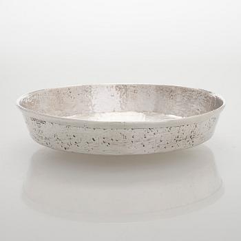 Tapio Wirkkala, skål, sterlingsilver, TW 289, Kultakeskus, Tavastehus 1969. Modellen formgiven 1963.