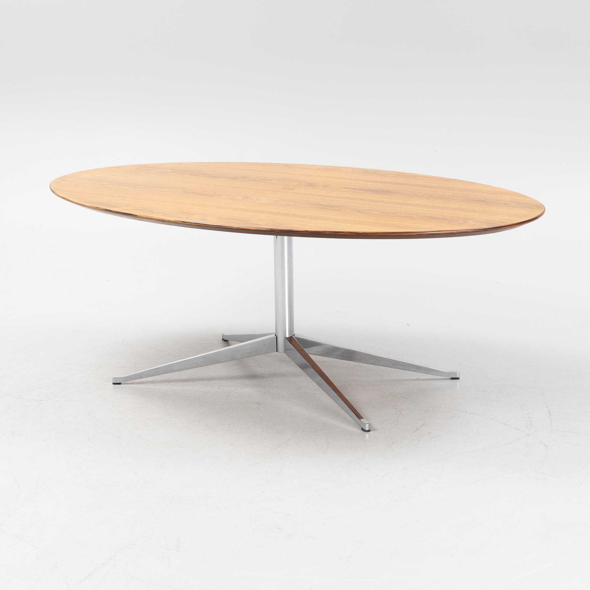 Florence Knoll, matbord, "Oval 96", Nordiska Kompaniet, daterat 1965.