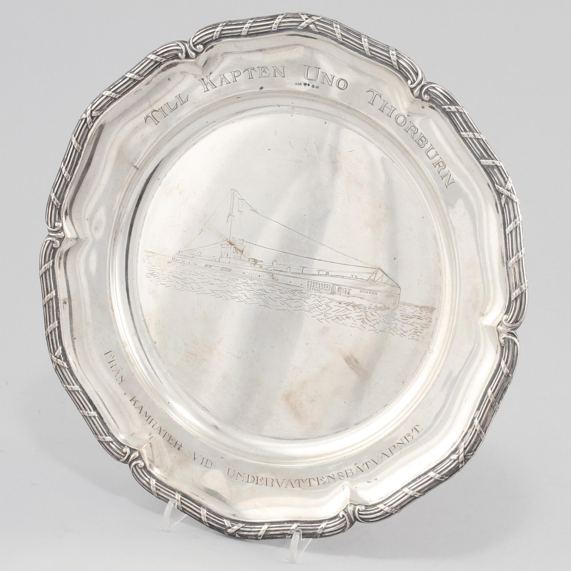 FAT, silver, GAB, Stockholm, 1922. Vikt 555 g.
