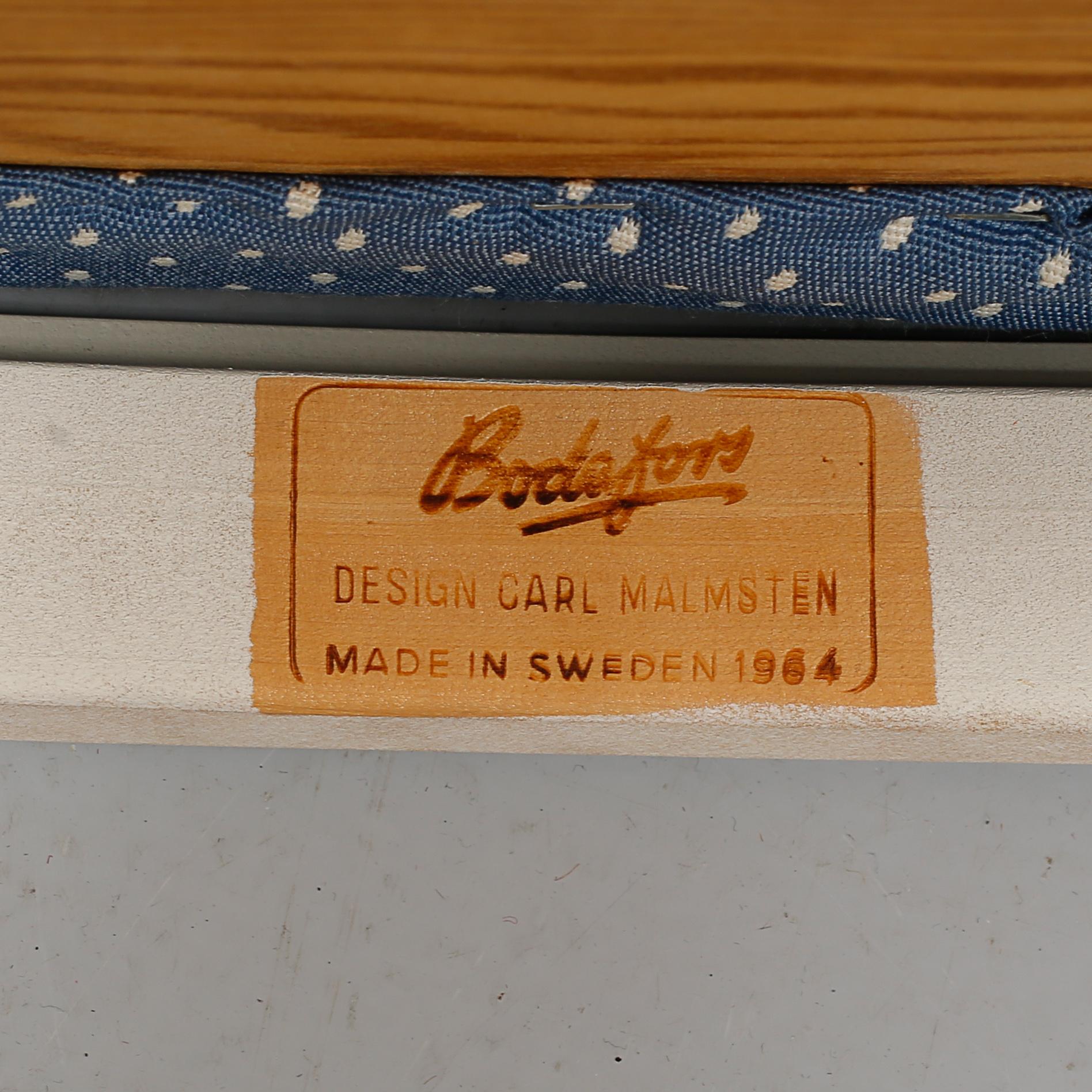 STOLAR, 4 st, "Herrgården", Carl Malmsten, Bodafors, delvis daterade 1964.