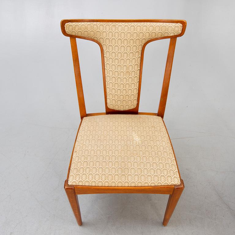 A set of four Bodafors teak chairs mid 1900s.