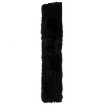 RALPH LAUREN, a black fur shawl.