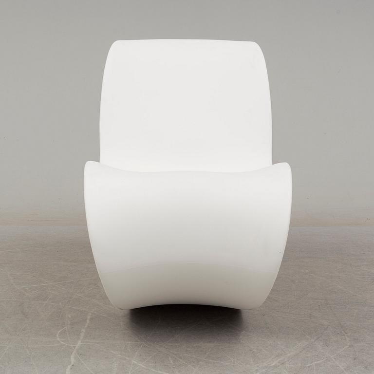 RON ARAD, a white polyethylene "Voido" rocking chair for Magis.