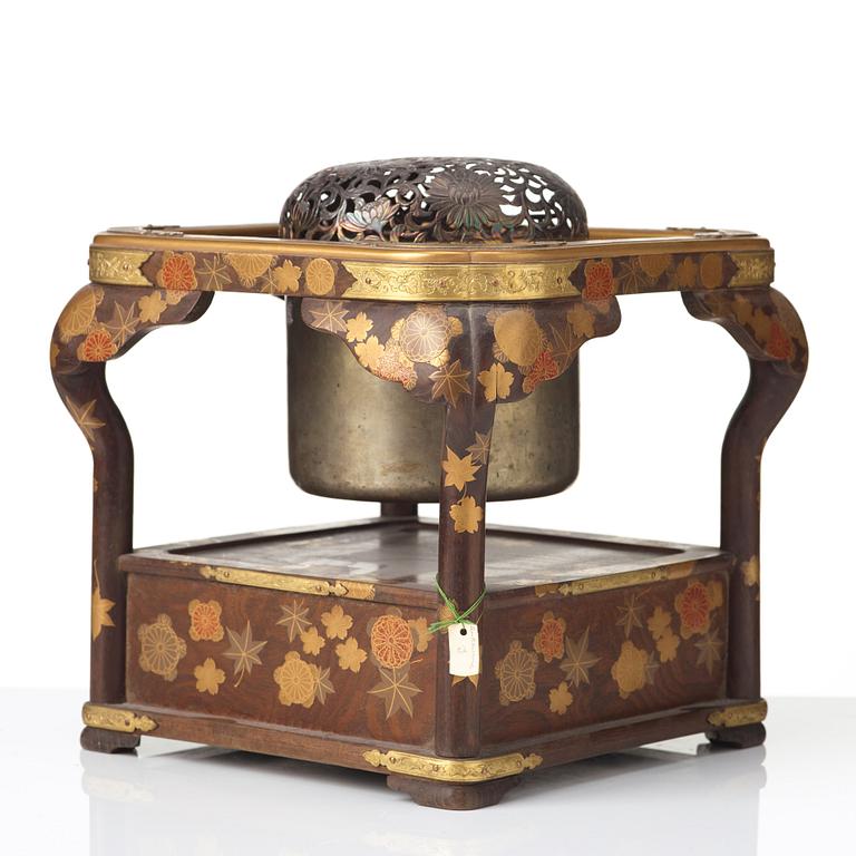 A Japanese heater/teaburi, Meiji period (1868-1912).