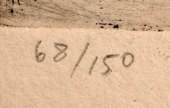 Lena Cronqvist, etching sing and numbered 68/150.