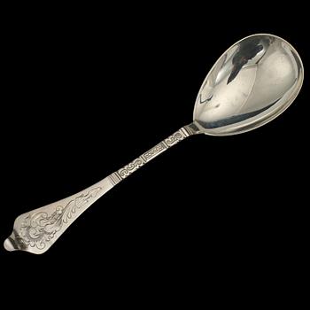 BESTICKDELAR 19 st, silver, Christian F. Heise, Jens Sigsgaard samt W&SS, Danmark, 1900-tal. Vikt 818 g.