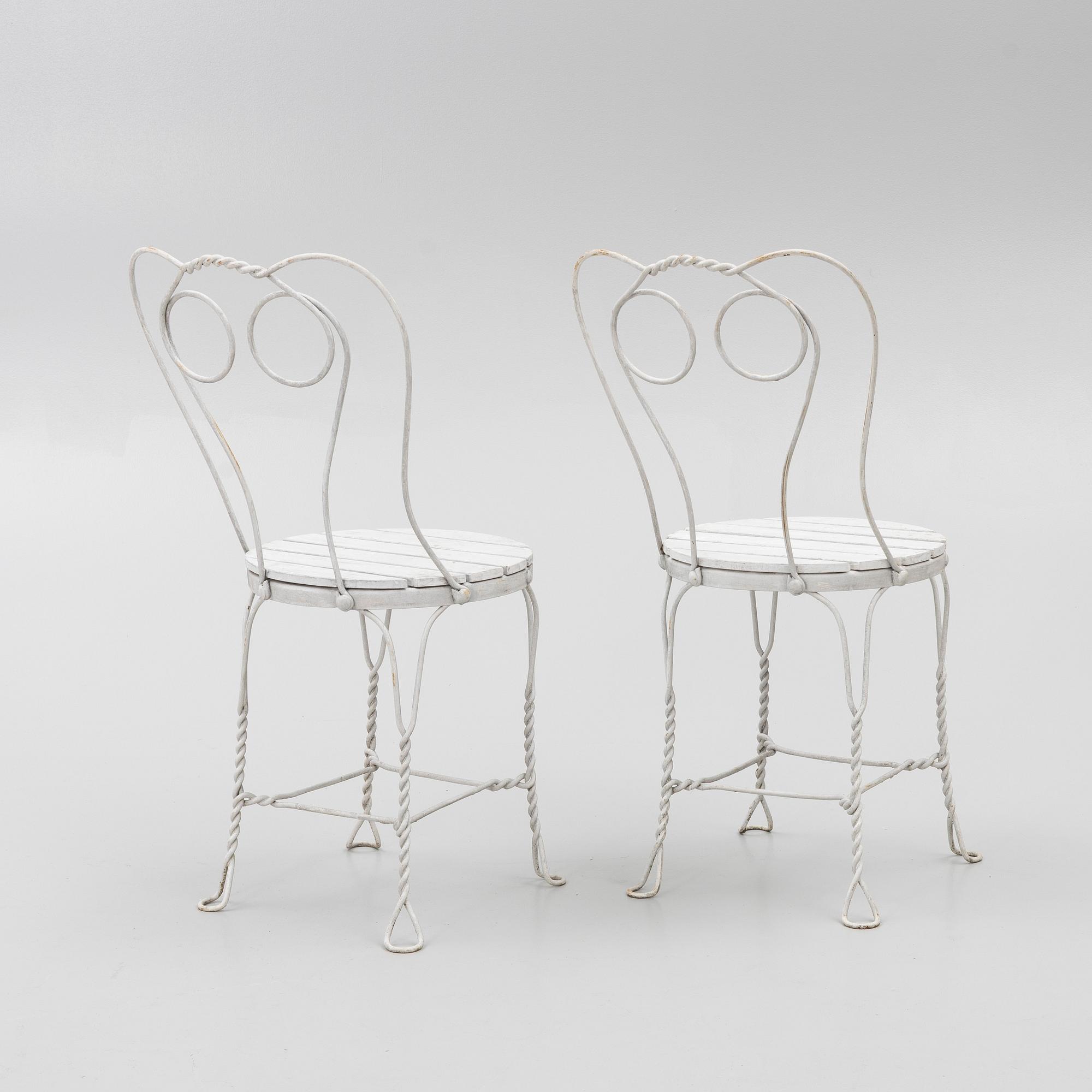 Trädgårdsmöbler, 3 delar, 1900-talets mitt.