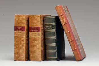 BÖCKER, 2 st, och KARTOTEK, 2 delar, Josef E. Sachs samlingar, 1900-talets mitt.