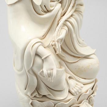 A blanc de chine figurine, Qing dynasty (1644-1912).