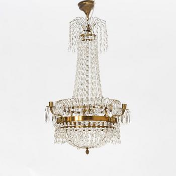 An Empire style chandelier, early 20th Century.