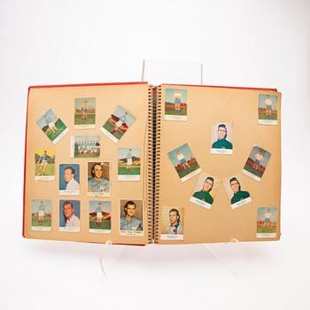 Album, med bla Alfabilder, ca 180 st., inklusive Pelé, VM i fotboll i Sverige 1958, Alifabolaget.