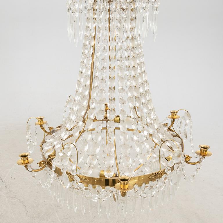 An empire style chandelier 20th centiry.