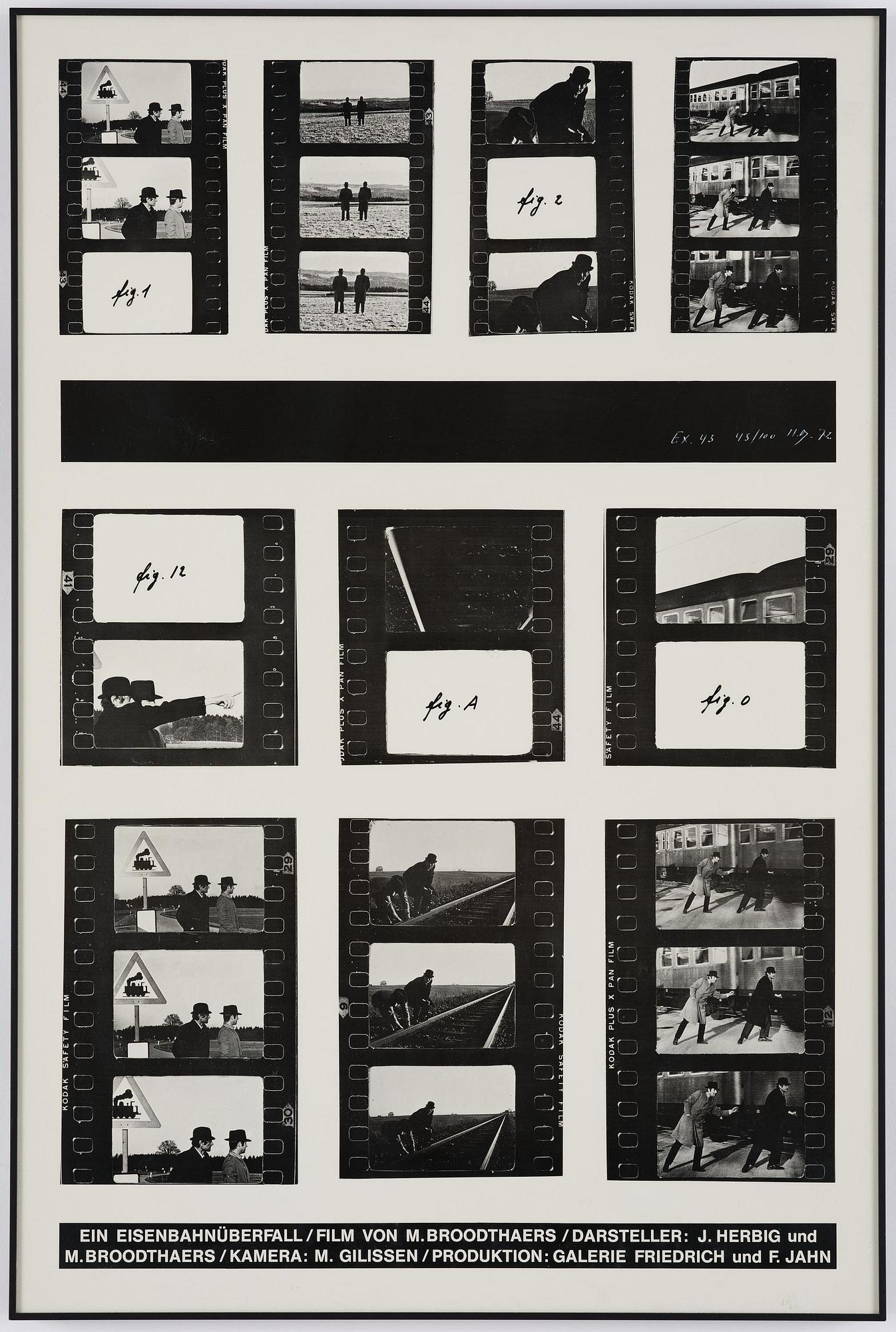 Marcel Broodthaers, "Ein Eisenbahnüberfall".