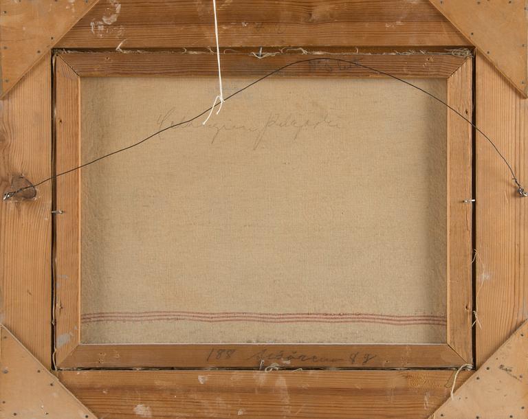 Arthur Heickell, Nainen mökin portailla.