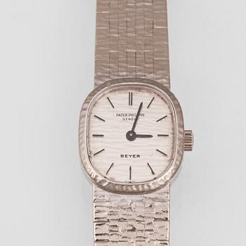 DAMARMBANDSUR, 18K vitguld, Patek Philippe. Vikt 48,9 gram.