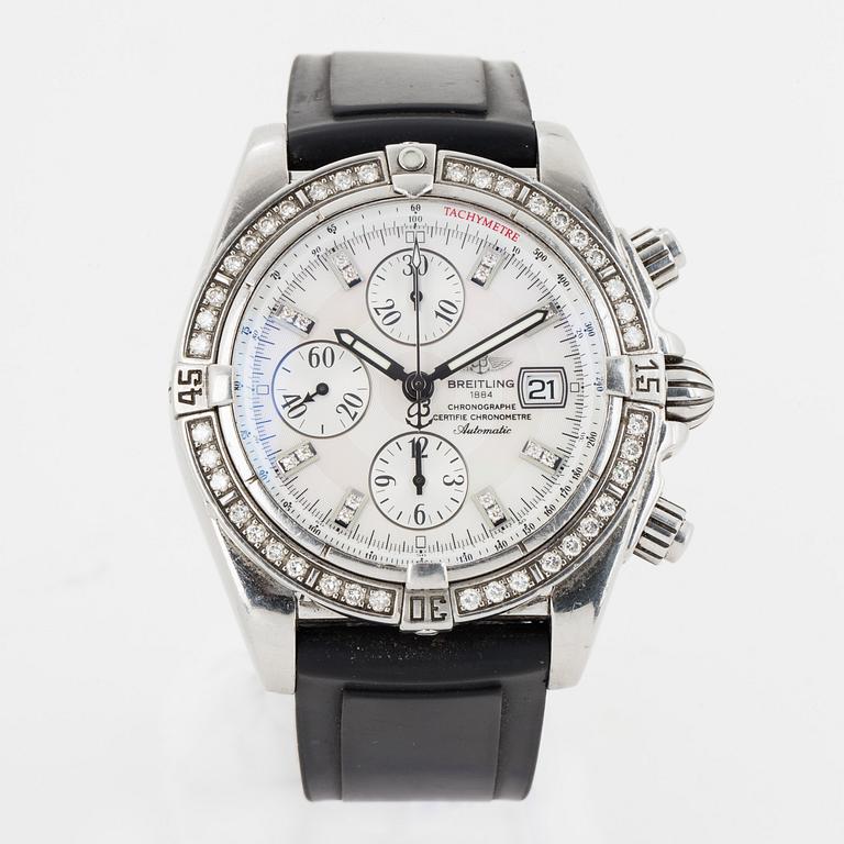 BREITLING, Chronomat Evolution, "Tachymetre", Chronometre, wristwatch, chronograph, 43,7 mm.