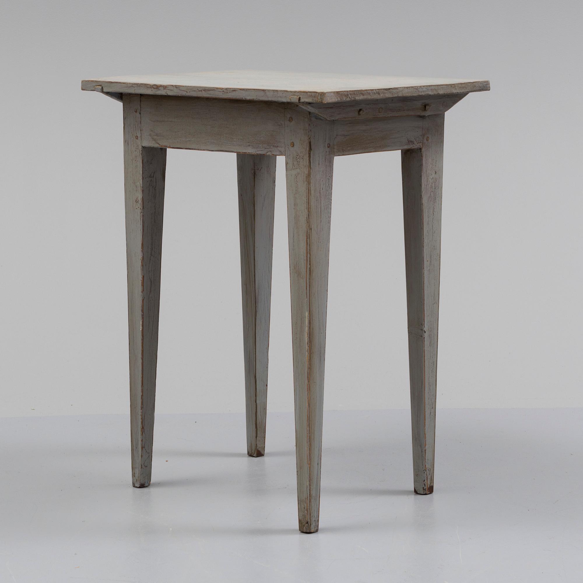 A 19th century painted table.