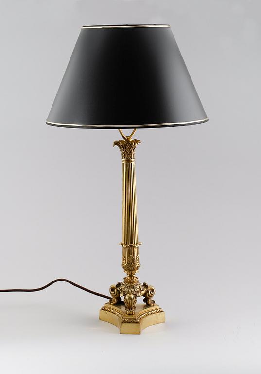 BORDSLAMPA, empirestil, 1800/1900-tal.