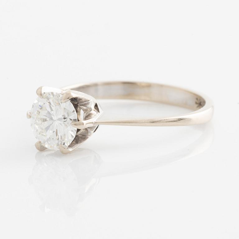 Ring, med briljantslipad diamant.