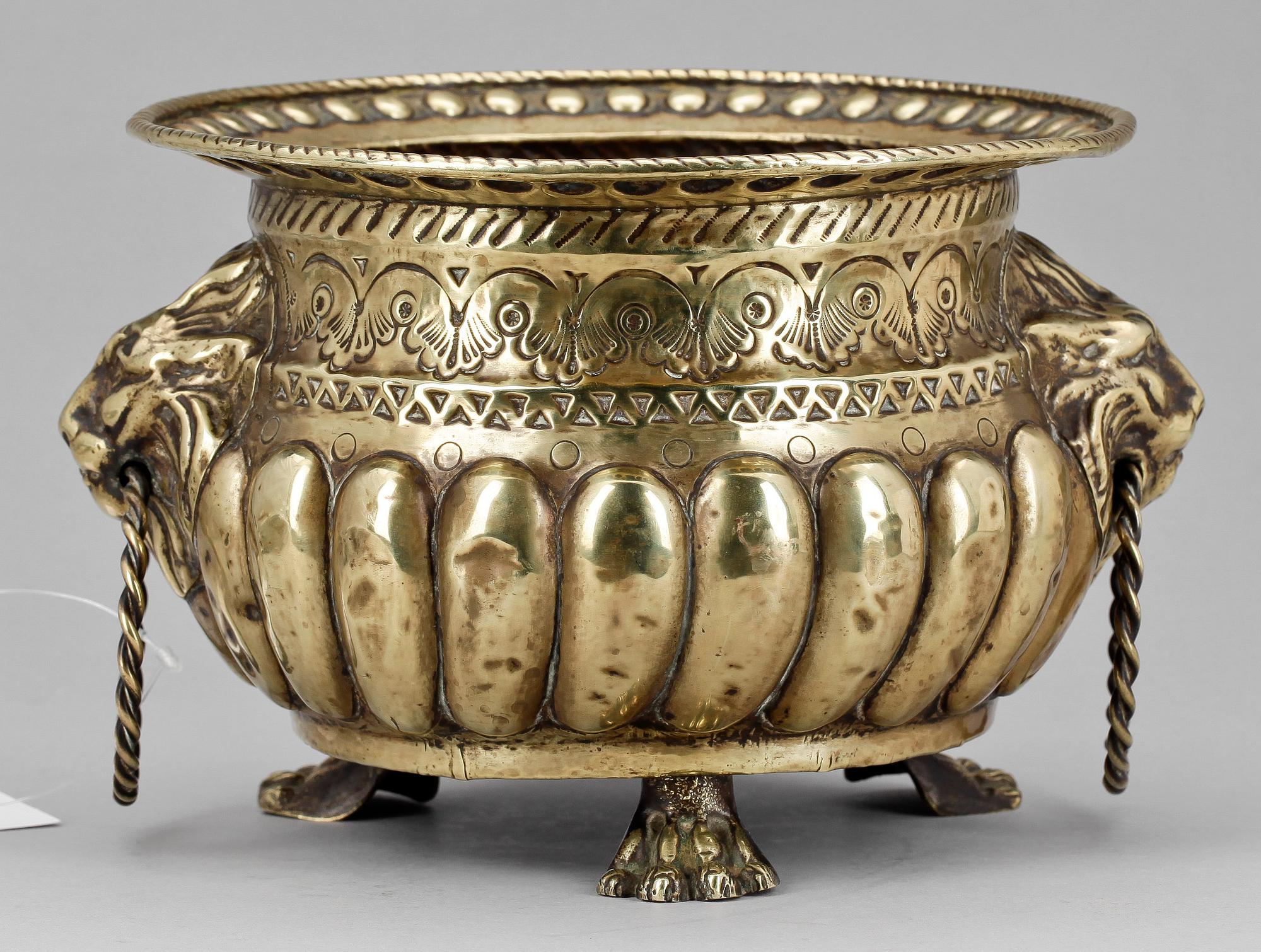 JARDINJÄR, mässing, barockstil, sent 1800-tal.