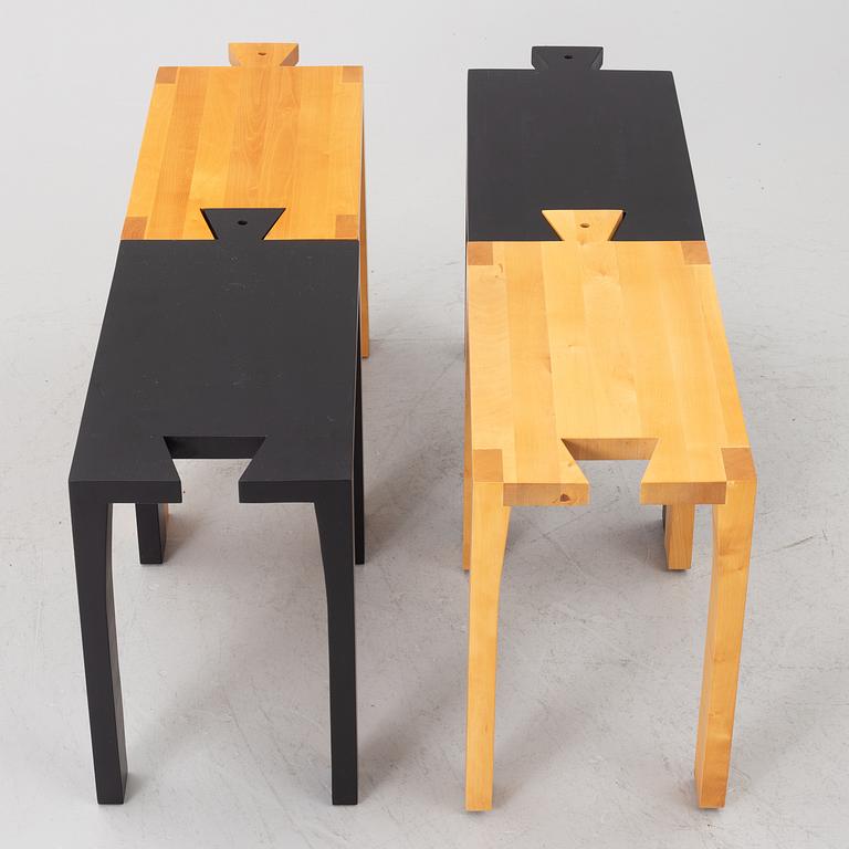 Thomas Sandell, pallar, 4 st, "Bröllopspallen", Asplund, 2000-tal.
