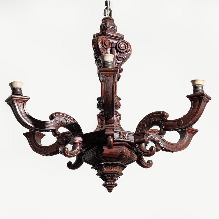 Chandelier, Baroque style, late 19th century.