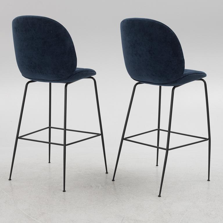 GamFratesi, stolar, 6 st, "Beetle Chair", Gubi, Danmark.