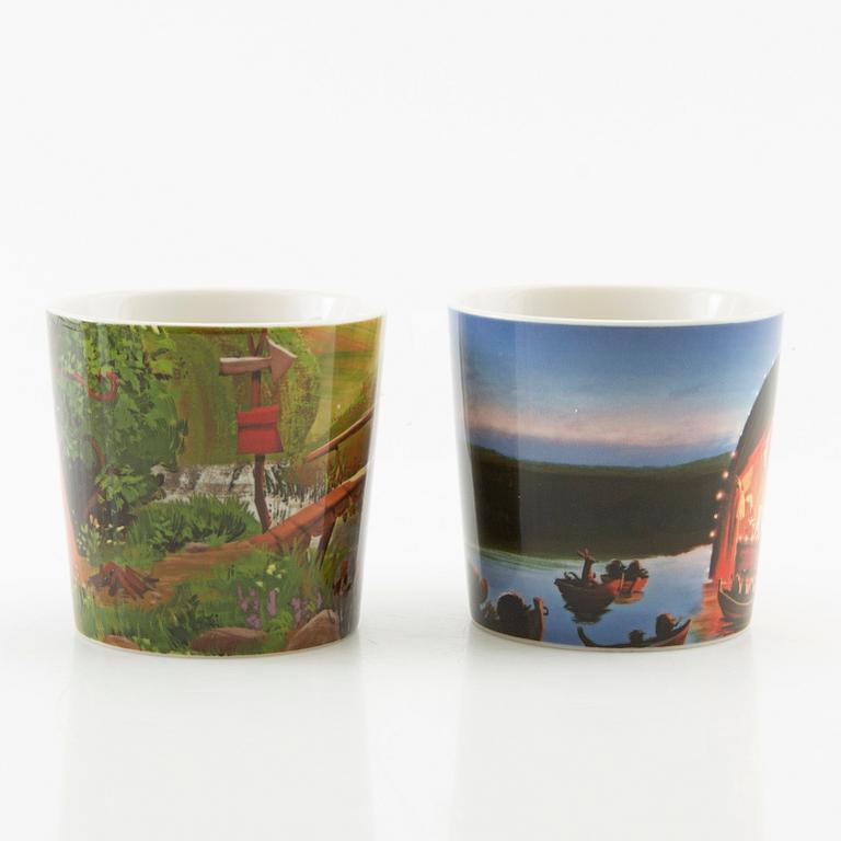 Mugs 8 pcs Moomin characters/ Mumin Arabia Finland.