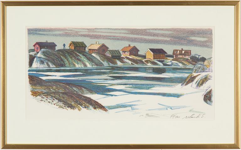 Roland Svensson, 2 färglitografier, signerade och numrerade.