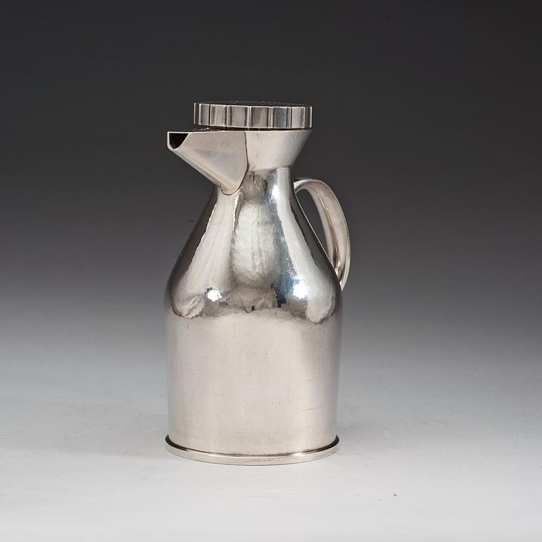 A Sigurd Persson thermos, Stockholm 1970, silversmith Johann Wist.