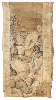 Painting on linen canvas, 18th century, Alexander the Great.