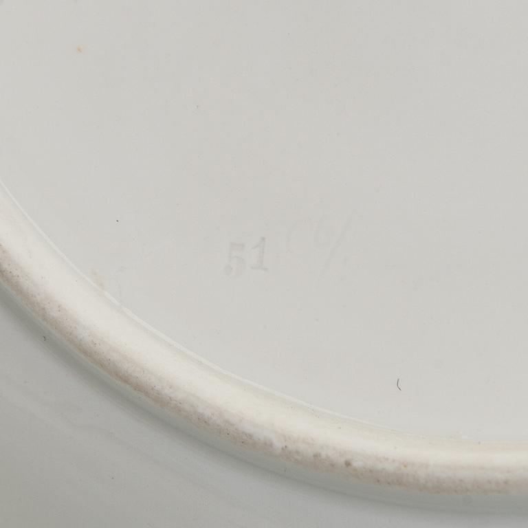 Meissen, four porcelain plates, 19th–20th century.