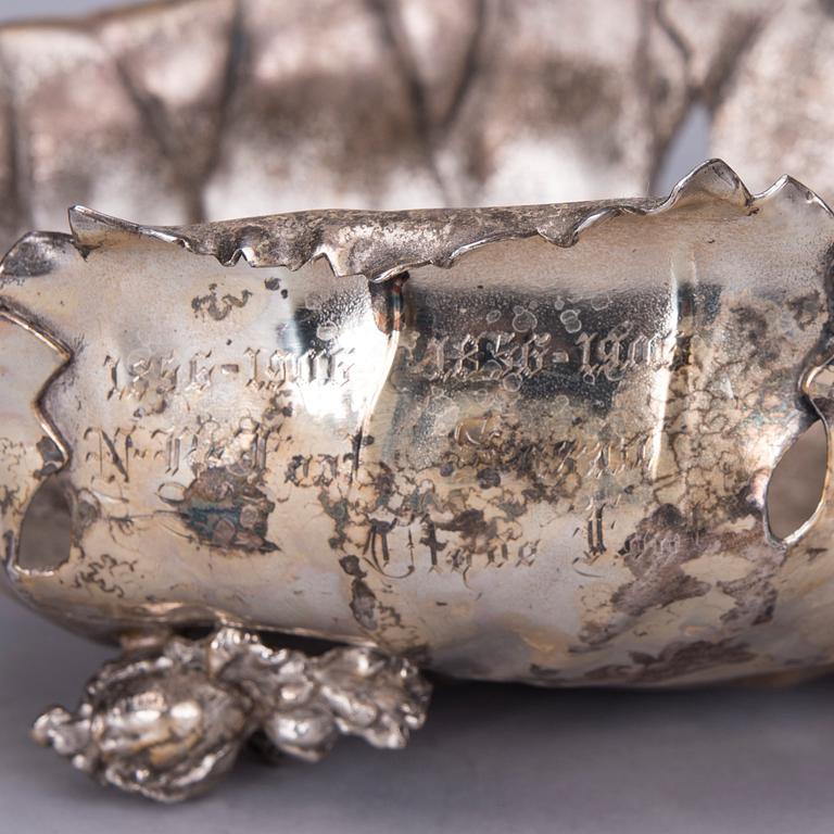 MALJA, hopeoitua metallia, Pairpoint mfg company, Usa 1800-luvun loppu.